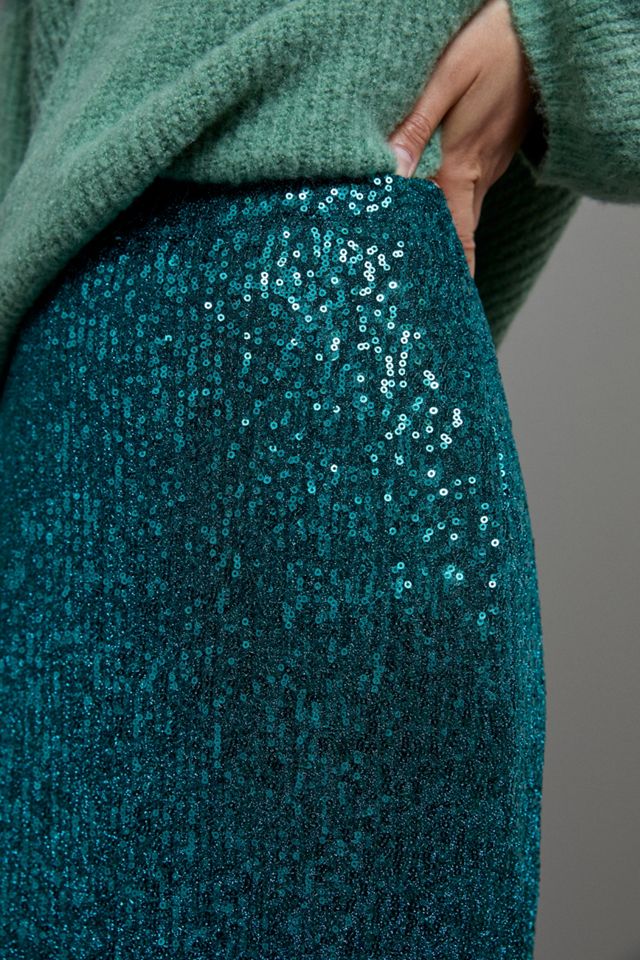 Maeve Alicia Sequined Midi Skirt #2