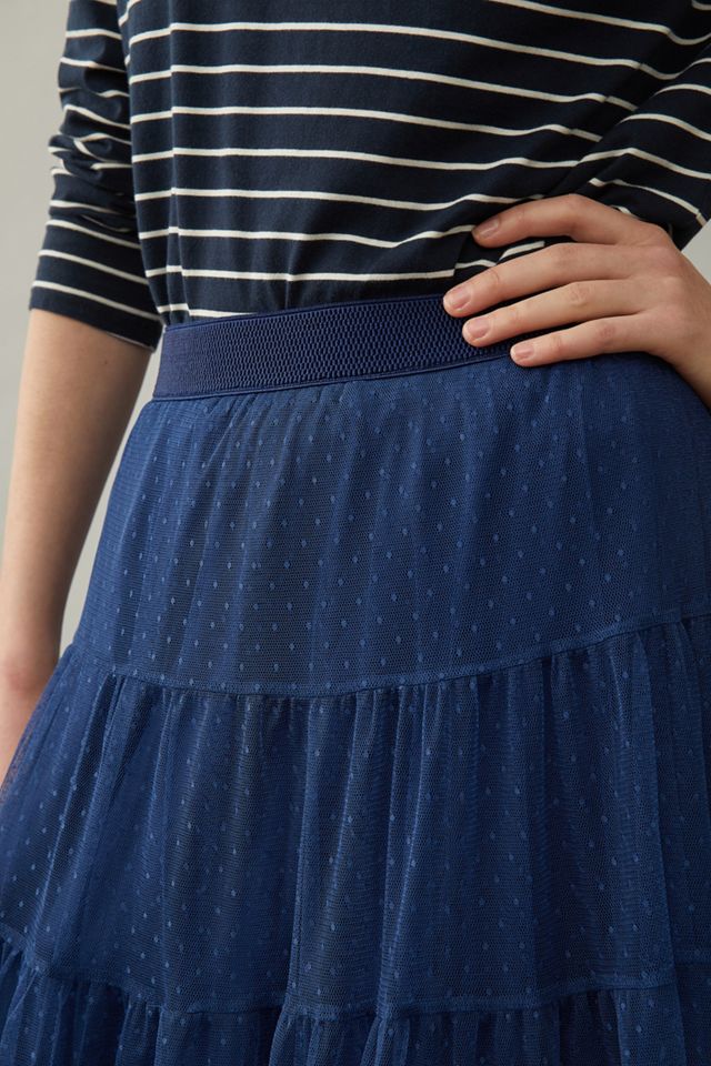 Serena Tiered Tulle Midi Skirt #2