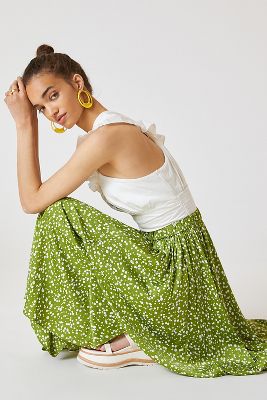 Anthropologie aurelia a-line midi skirt sale