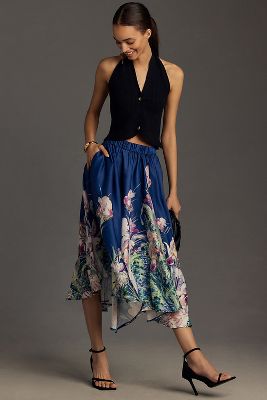 By Anthropologie Sleek A-line Skirt In Multicolor