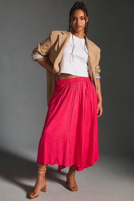 By Anthropologie Sleek A-line Skirt In Pink