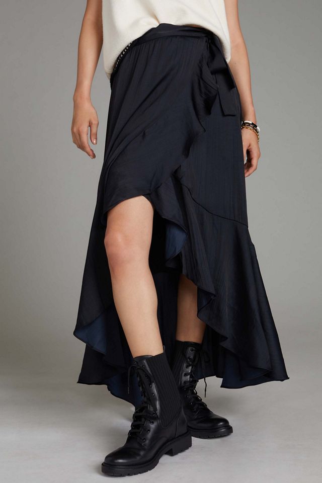 Maeve Ruffle Wrap Midi Skirt #1