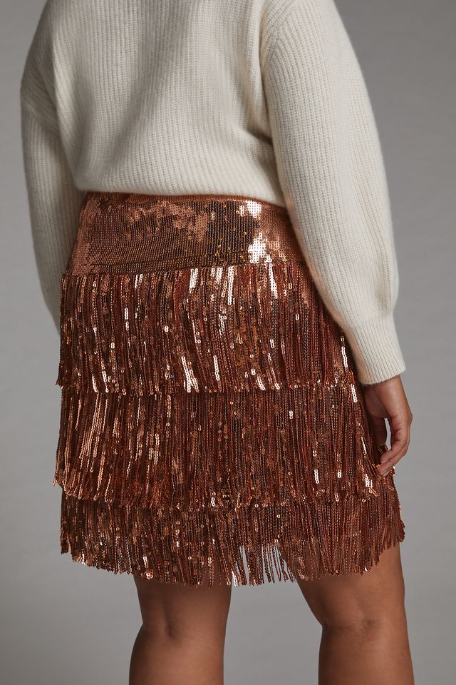 Anthropologie sequin 2024 mini skirt