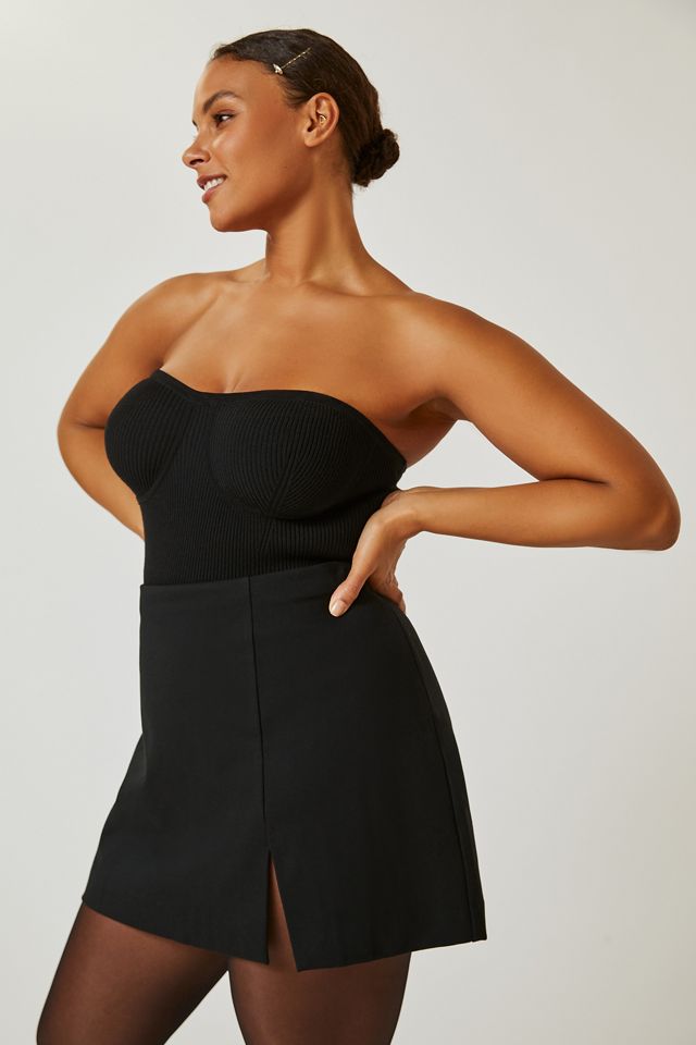 Maeve Slim Front-Slit Micro Mini Skirt #7