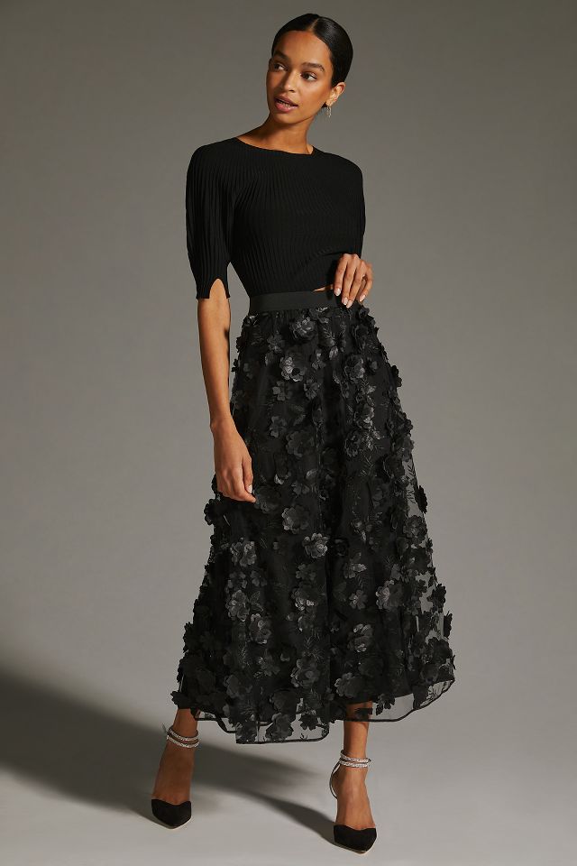 Anthropologie long outlet skirt