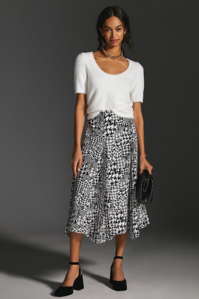 Maeve Houndstooth Skirt | Anthropologie