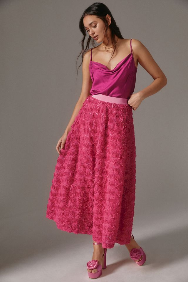 Maeve Floral Appliqué Skirt #1