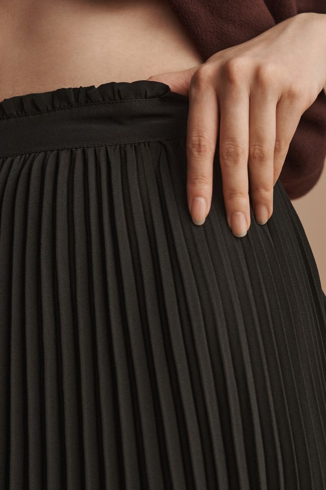 The Isobel Silky Pleated Skirt by Maeve #3