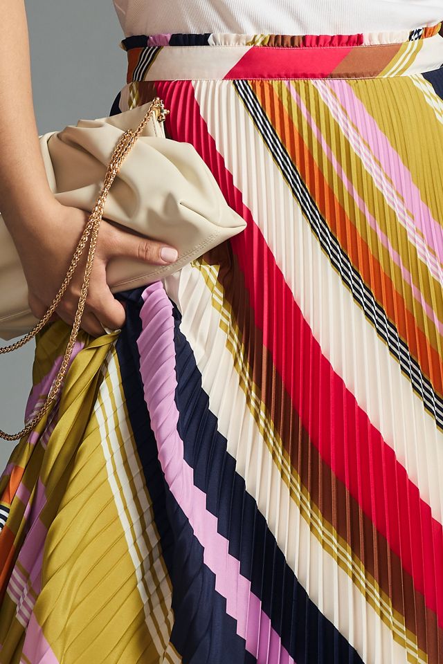 The Isobel Silky Pleated Skirt by Maeve #5