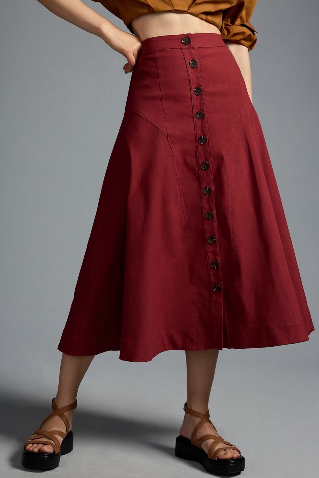 By Anthropologie Buttondown Skirt #1