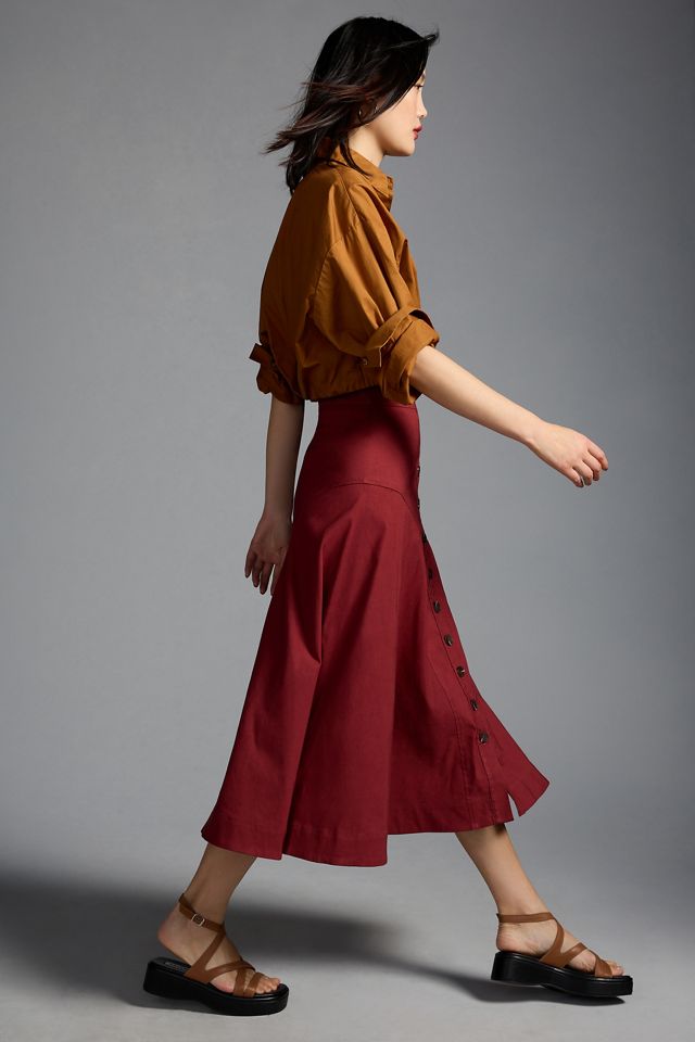 By Anthropologie Buttondown Skirt #2