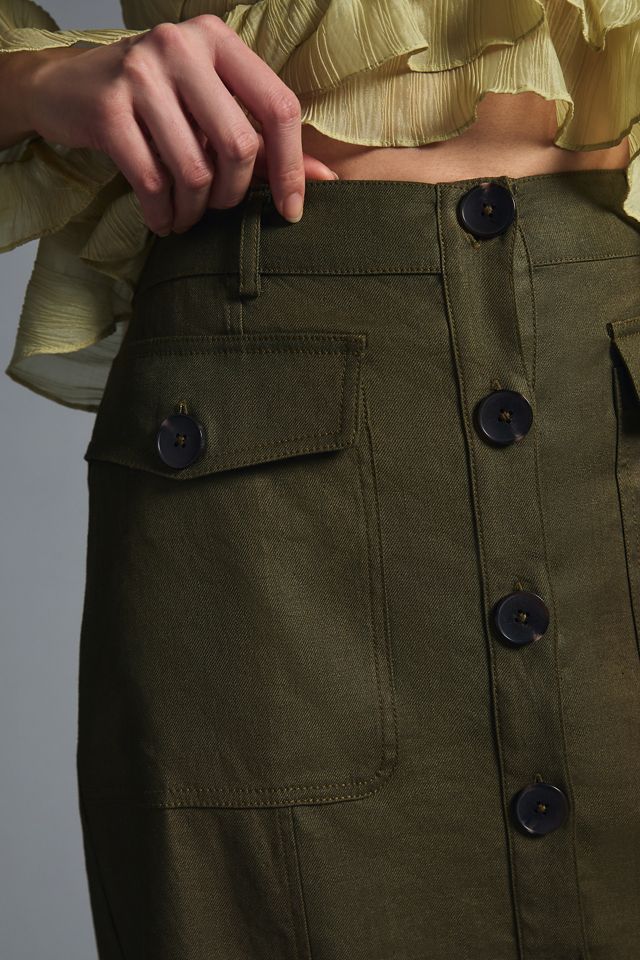 By Anthropologie Trench Pencil Skirt #2