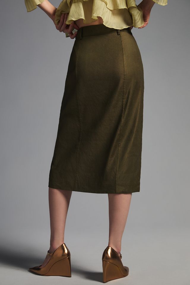 By Anthropologie Trench Pencil Skirt #3