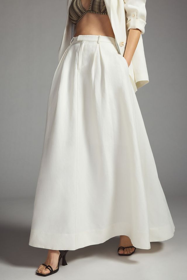 Anthropologie Endless Rose Pleated Knit Maxi Skirt