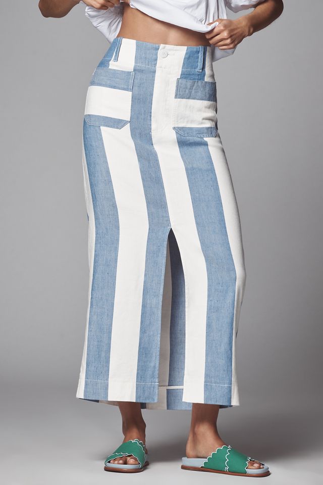 The Colette Linen Blend Maxi Skirt by Maeve #1