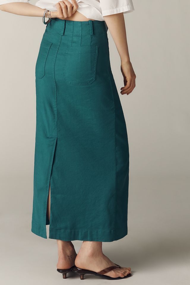 Maeve Colette Linen Stretch Maxi Skirt #2