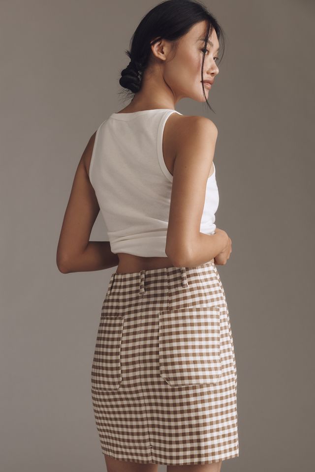 The Colette Linen Blend Mini Skirt by Maeve #3