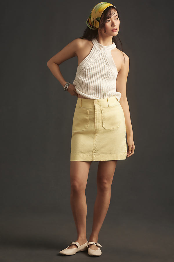 Maeve The Colette Mini Skirt By  In Yellow