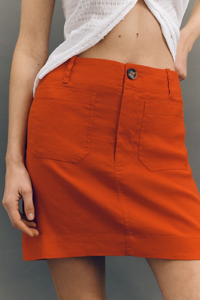Colette European Linen Stretch Mini Skirt #1