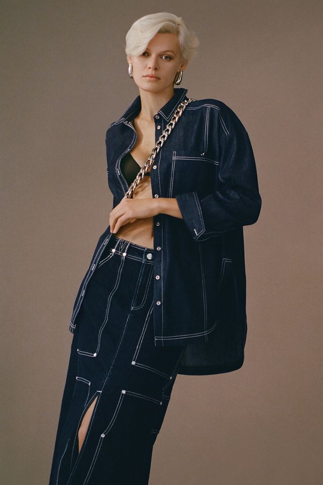 Pilcro Carpenter Maxi Skirt | Anthropologie