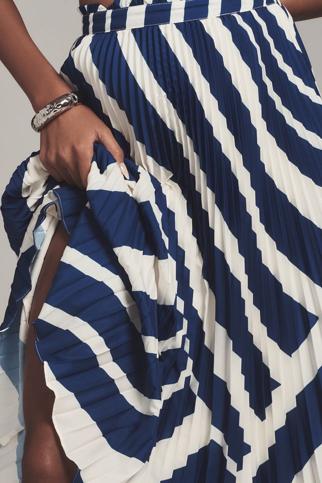 The Valerie Pleated Midi Skirt by Maeve #3