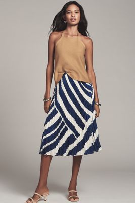 【THE MOZZ】Julie Pleated Skirt ZooZatz OU Women's White Pleated Skirt | Game Day Skirt