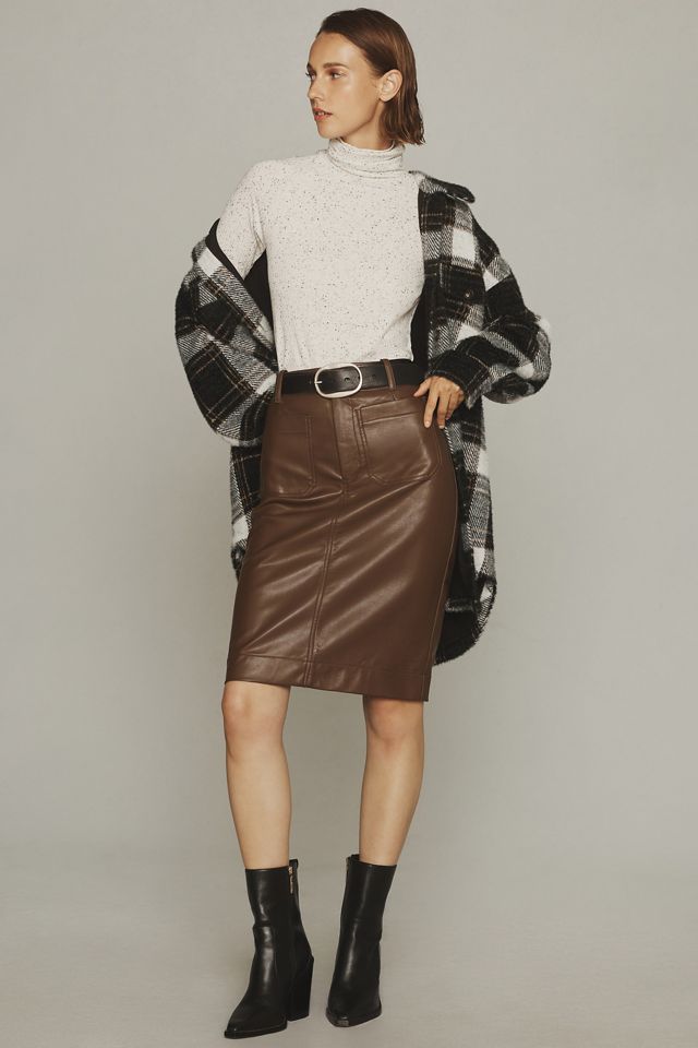 Faux Leather Skirt