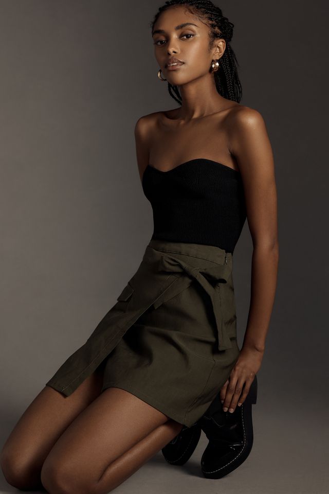 By Anthropologie Wrap Mini Skirt #2