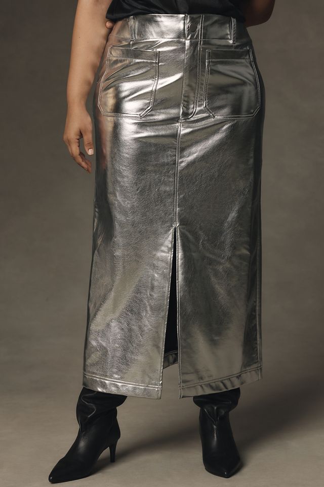 The Colette Metallic Maxi Skirt by Maeve #5
