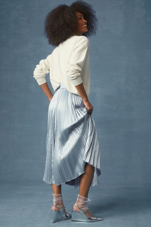 By Anthropologie Pleated Midi Skirt #3