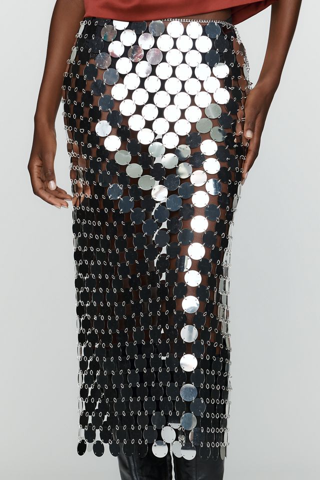 By Anthropologie Paillette Sequin Pencil Skirt #1