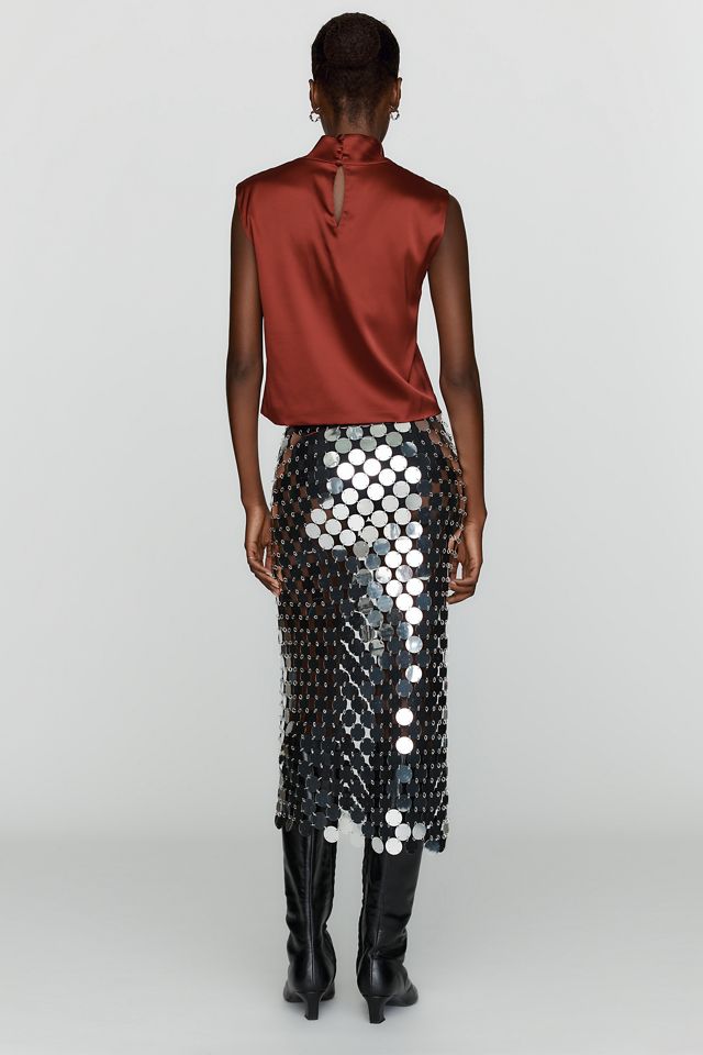 By Anthropologie Paillette Sequin Pencil Skirt #2