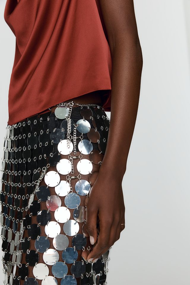 By Anthropologie Paillette Sequin Pencil Skirt #3