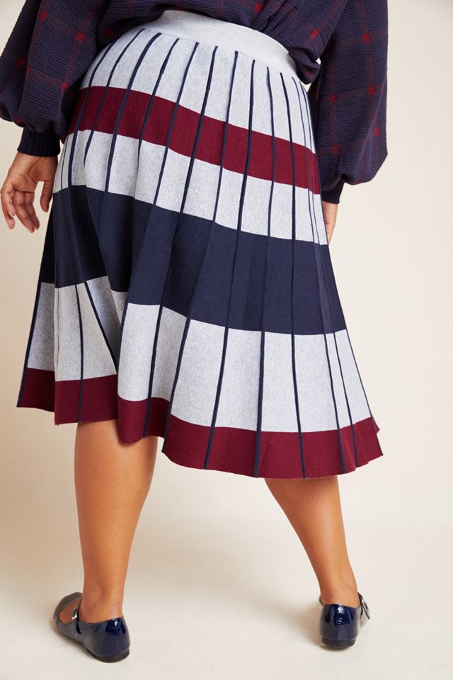 Justine Pleated Plus Midi Skirt #1