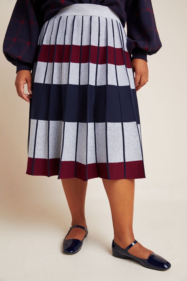 Justine Pleated Plus Midi Skirt #3