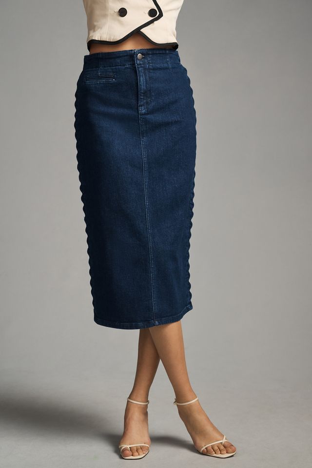 MAPLE & CLIFF Denim A-line Skirt main image 0