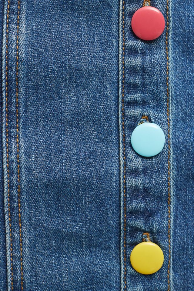 Pilcro Buttondown Denim Skirt #3