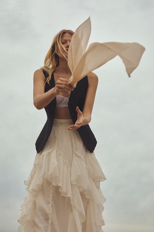 Kavita Bhartia Ruffle Maxi Skirt #8