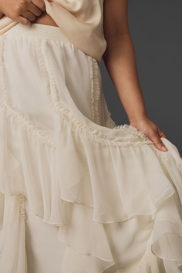 Kavita Bhartia Ruffle Maxi Skirt #6