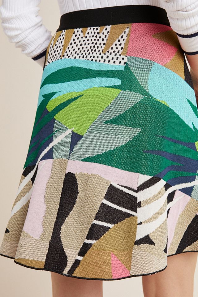 Abstract Jungle Sweater Skirt #1
