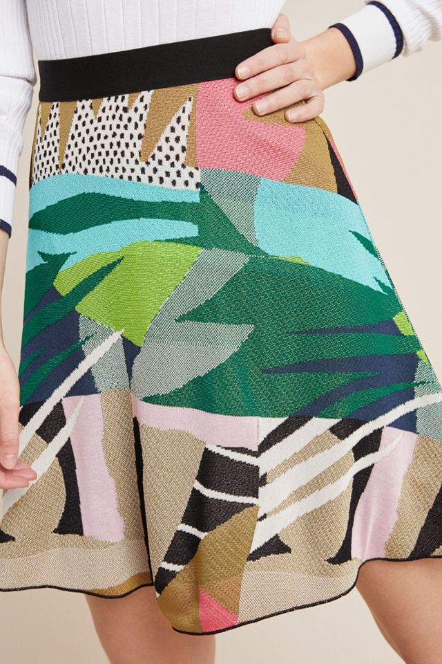 Abstract Jungle Sweater Skirt #2