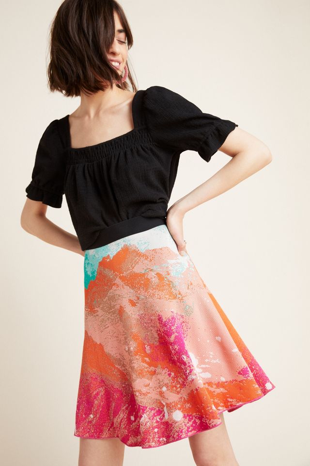 Anthropologie scenic 2025 sweater skirt