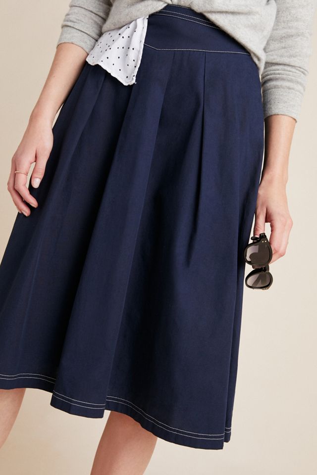 Stitched Poplin Skirt #3