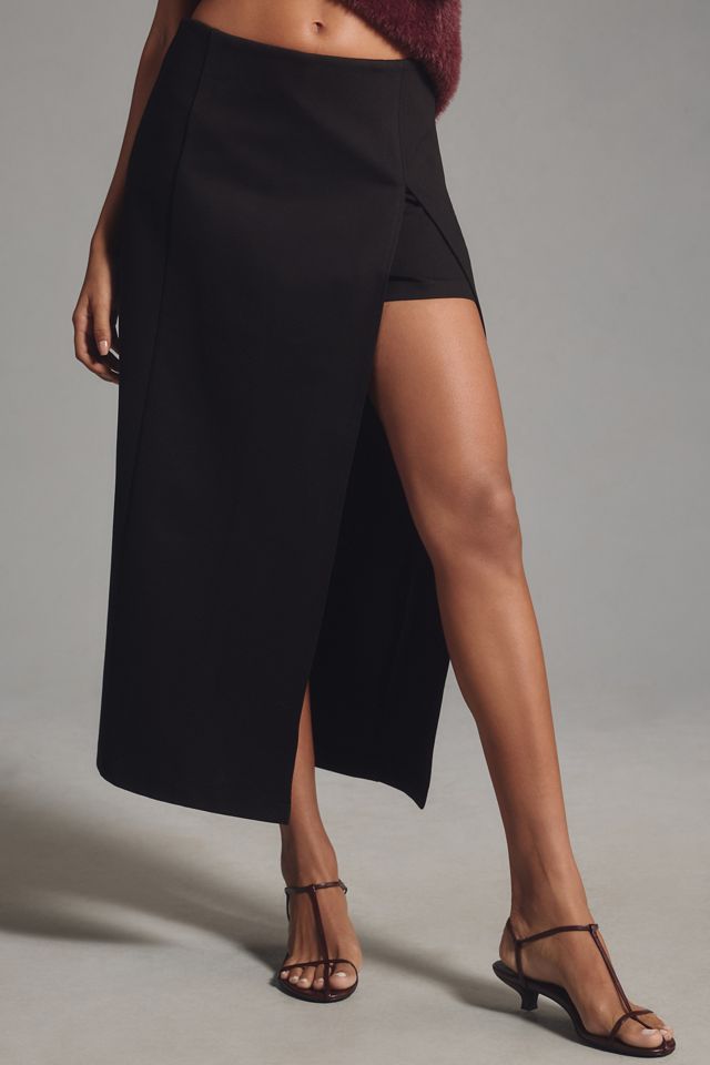 Avec Les Filles Asymmetrical Midi Skirt #1