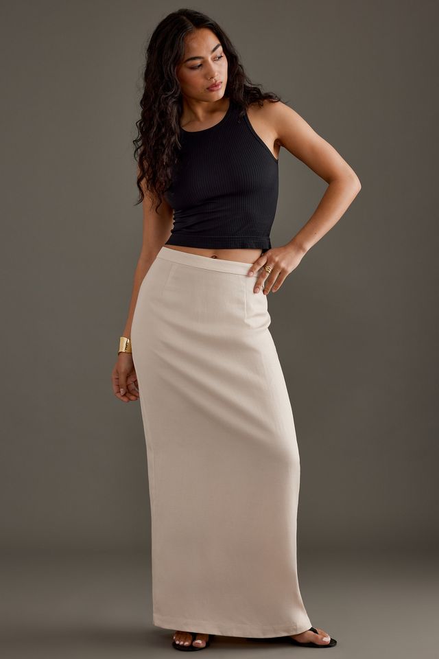 Selected Femme Addia Leinen-Mischung Maxirock #5