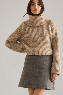 Selected Sille Wool Mini Skirt