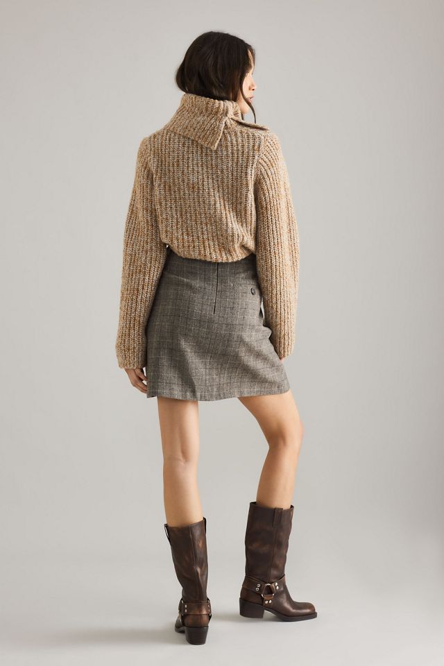 Selected Sille Wool Mini Skirt #1