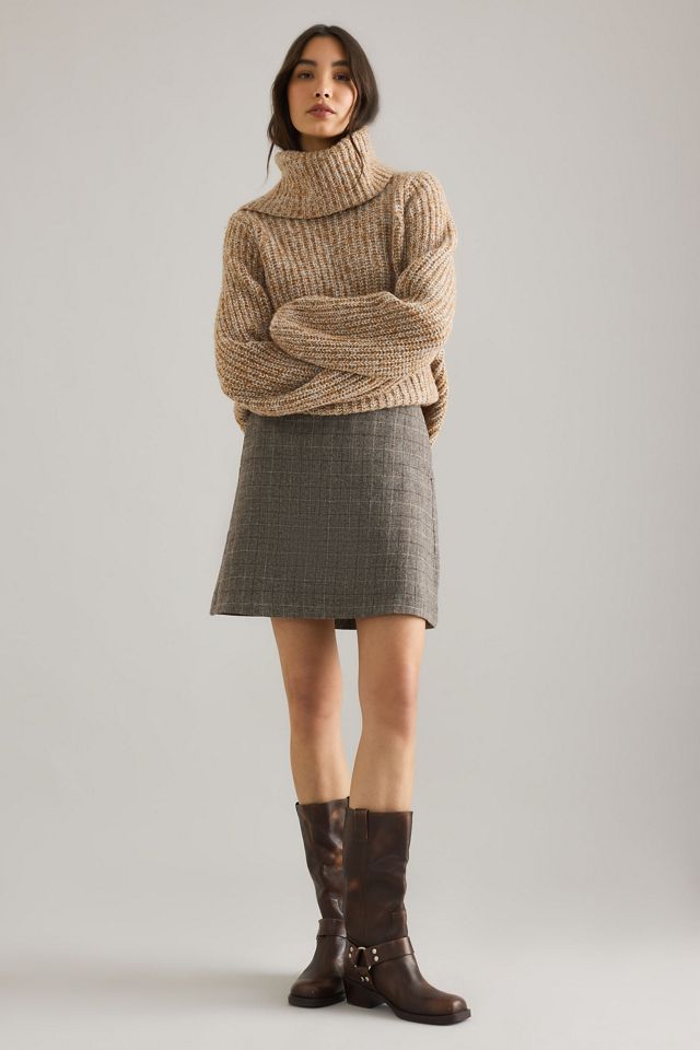 Selected Sille Wool Mini Skirt #2
