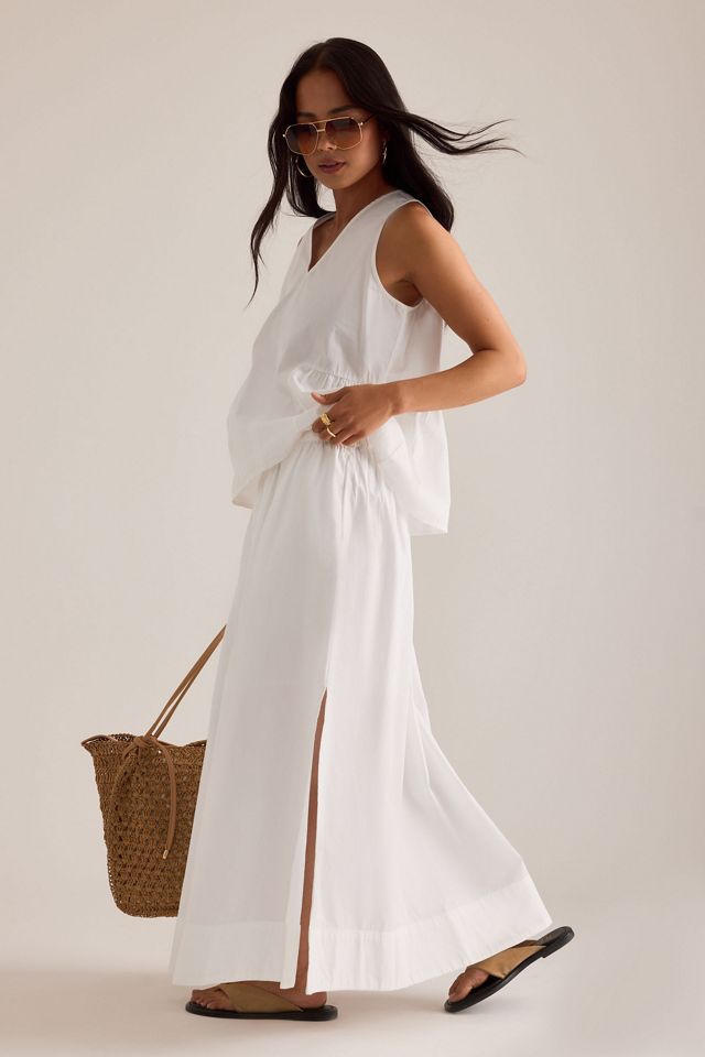 Jupe longue Blair en coton Selected #1