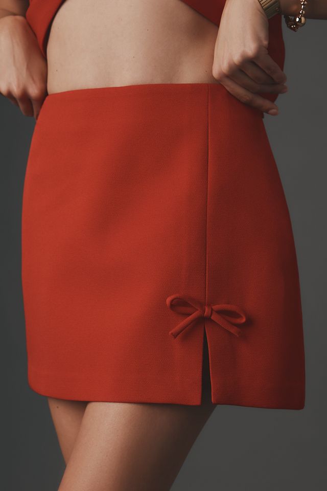 ASTR The Label Sophie Bow-Embellished Mini Skirt #1